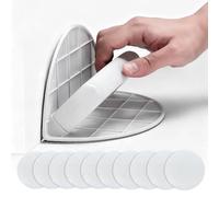 Ponceuse d'angle pour cloisons sèches, outil de papier abrasif d'angle semi-circulaire avec 10 papiers abrasifs, kit de ponceuse de détail à angle droit, kit de ponceuse de détail Sanders, outil de