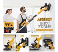 Ponceuse de plafond 950W - 220mm Ponceuse Girafe - 9 vitesses - LED - Pliage télescopique - Élimination de la poussière à 99 %