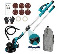 Ponceuse de plafond - Ponceuse - 1250W/11.5A - - 5 vitesses - Cordon de 4 m - LED - Poignée rétractable - Ponceuse girafe