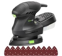 Ponceuse Delta 200W, Galax Pro Ponceuse à Main 12000OPM associé à une collection de poussière et 10 morceaux de papier de verre