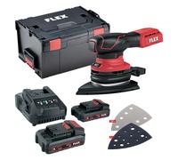 Ponceuse delta FLEX ODE 2-100 18-EC 18V avec 2x2,5Ah + chargeur et 100 abrasifs en L-BOXX