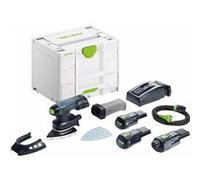 Ponceuse delta sans fi DTSC 400 3.0 I-Set - FESTOOL - avec 2 batteries 18V 3.0 Ah - chargeur - Systainer -