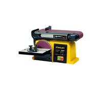 Ponceuse d'établi 370W Disque 150mm Abrasif 100x914mm Base Fonte anti basculement Ponçage Polissage Bois & Métaux