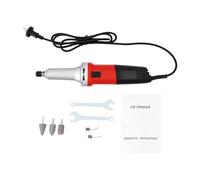 Ponceuse droite électrique 600 W, 27000 tr/min, 220 V, kit de polisseuse électrique droite avec 3 têtes de ponçage et paire de balais de carbone, meuleuse à tige pour la maison, le studio, les projets