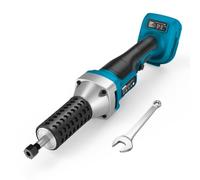 Ponceuse droite sans fil compatible avec Makita 18 V, mandrin de 6 mm | Ponceuse à barre avec pince de serrage de 6 mm, 4 vitesses, pour polissage et ponçage dans des endroits étroits (sans