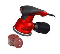 Ponceuse Électrique 300W, 6 Vitesses, 125mm, Excentrique, Traitement Du Bois, Meubles, Machine À Polir For Voiture Excellentes Performances De PonçAge(RED)