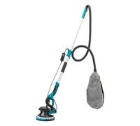 Ponceuse électrique en plaques de plâtre pour mur et plafond, 1250 W, vitesse variable et extraction de poussière, 6 niveaux de vitesse, pour décoration de la maison (orange)