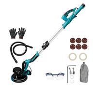 Ponceuse Électrique For Cloisons Sèches 1250 W, Murale, Mastic, Sans Poussière, Auto-aspiration, Meulage, Polissage Portable, Automatique Bon Effet De Polissage, Facile Et Propre.