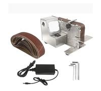 Ponceuse électrique Mini ponceuse à bande électrique ponceuse à bande Machine à vitesse Variable bricolage polissage rectifieuse ponceuse en métal outil affûtage Machine Obtenez des résultats de ponça
