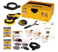 Ponceuse Électrique Mirka Deros 5650CV Set + 150 Abranet Disques, Boîtier