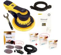 Ponceuse Électrique Mirka DEROS650CV Set + 150 Abranet Disques & Roundyki