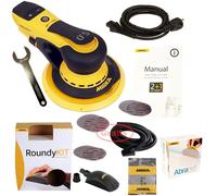 Ponceuse Électrique Mirka DEROS650CV Set + 50 Abranet Disques & Roundykit