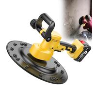 Ponceuse Électrique Portative pour Cloisons Sèches, pour Ouvrier en Rénovation, Machine de Plâtrage Mural à Réglage de la Vitesse à 6 Vitesses, avec Batterie Rechargeable 1/2 20000mAh,2Battery