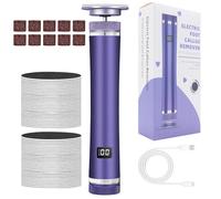 Ponceuse Électrique pour Callosités | Rasoir Électrique Anti-Callosités - Lime à Talon Rechargeable 12 Vitesses Réglables Portable pour Soin des Pieds à Domicile Sportifs Salon & Maison