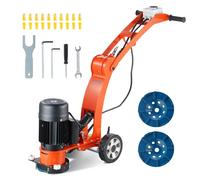 VEVOR Ponceuse électrique pour sol en béton 1500 W, 180 mm, 1400 tr/min, moteur sans balais