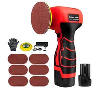 Ponceuse électrique sans fil 16,8 V avec 36 papiers abrasifs, 3500 tr/min, batterie 3,0 Ah, design léger et compact pour bois, métal, décapage de peinture et projets de bricolage