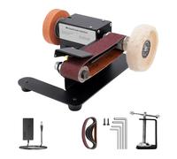 Ponceuse Électrique Stationnaire, Mini Support À Bande, 350 W, Angle Réglable, Machine De Polissage, Meulage, Coupe, D'affûtage Des Bords Moteur Puissant, Faible Bruit