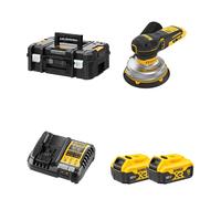 Ponceuse excentrique Ø150 mm 18V DCW230NT-XJ + 2 batteries 18V 5 Ah + 1 Chargeur DCB1104-QW DEWALT