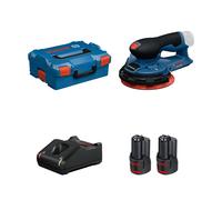 Ponceuse excentrique Ø150 mm GEX 12V-150-3 + 2 batteries 12V 3 Ah + 1 chargeur GAL 12V-40 BOSCH