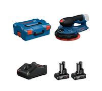 Ponceuse excentrique Ø150 mm GEX 12V-150-3 + 2 batteries 12V 6 Ah + 1 chargeur GAL 12V-40 BOSCH