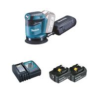Ponceuse excentrique 18V Ø125mm DBO180Z + 2 batteries BL1850B 18V 5 Ah + 1 chargeur rapide DC18RC MAKITA