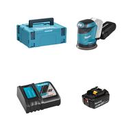Ponceuse excentrique 18V Ø125mm DBO180ZJ + 1 batterie BL1850B 18V 5 Ah + chargeur rapide DC18RC MAKITA