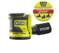 Ponceuse excentrique 18V ONE+™ - Ø125mm + 3 abrasifs - Solo - RROS18-0 RYOBI