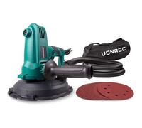 VONROC Ponceuse Murale 750W - Kit Professionnel Complet Nettoyage, Tuyau pour Aspirer Poussière - Ponceuse Excentrique Mur et Plafond - Câble 4 Mètres, Tête Pivotante - Pour un Résultat Lisse