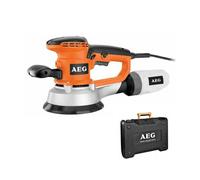 AEG EX 150 ED KSET Ponceuse excentrique Ø150 mm - 440 W, variateur électronique, démarrage progressif, frein de rotation - 25 abrasifs, Finition grandes surfaces