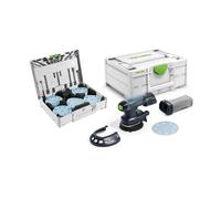Ponceuse excentrique hybride Ø125 mm 18V ETSC 125-Basic + Systainer de 100 abrasifs FESTOOL