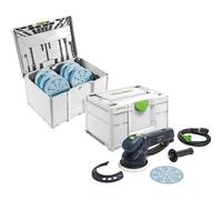 Ponceuse Ø150 mm RO 150 FEQ-Plus ROTEX + Systainer de 120 abrasifs FESTOOL