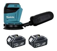 Ponceuse excentrique sans fil MAKITA DBO180RMJ - 125mm - 18V 4Ah - Batteries Li-Ion chargées en 36 minutes