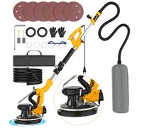 Ponceuse Girafe 220mm - Ponceuse plafond 950W - 9 vitesses à 2100RPM - LED - Pliage télescopique -Élimination de la poussière à 99%