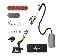 Ponceuse Girafe, Girafe Ponceuse 750W, LED Poignée télescopique Moteur, 7 Niveaux Vitesses 1800RPM Vitesse avec Dépoussiérage Automatique
