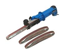 Silverline Tools Ponceuse lime électrique à bande étroite - 10 bandes abrasives