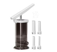 Ponceuse manuelle à saucisses - Presse à levier de 2 L avec 4 tubes de remplissage | Outil de remplissage de viande à haute efficacité, kit de fabrication de saucisses DIY pour cuisine à la maison