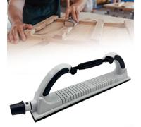 Ponceuse manuelle avec bloc de ponçage flexible réglable pour une utilisation sur le bois, le métal et les surfaces automobiles, design pliable et fixation facile du papier