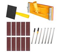 Ponceuse manuelle pour cloisons sèches - Grattoir à perche extensible, tête abrasive rotative avec écrou de verrouillage, outil de ponçage à longue portée pour la préparation des plafonds, dans les pi