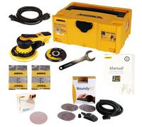 Ponceuse Mirka Deros 5650CV Set + 50 Abranet Sch Boîtier & Roundy-Kit Gr