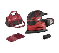 Ponceuse Multi - SKIL - 100 W - base multiforme - aspiration microfiltre - adaptateur aspirateur - sac + 15 abrasifs - 7260 DA