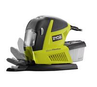 RYOBI - Ponceuse Multifonction/Détail 180W RMS180-SA30 - Légère et Maniable, Idéale pour Angles, Petites Surfaces - Livrée avec 30 Abrasifs