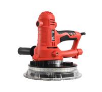 Ponceuse Murale Plâtre Portable 710W，Disque de Ponçage 180mm，Aspiration Poussière Automatique，LED Bande Lumineuse，6 Papiers de Ponçage，Mur Plafond Enduit