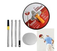 Ponceuse Murale Pour Préparation Peinture | Ponceuse Radiale Ronde sur Perche 23 cm | Disque Rotatif 360° pour Mur Béton - Réparation Nettoyage Ponçage Peinture