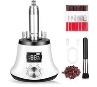 Ponceuse Ongles Electrique 35000 RPM, Luckits Lime Manucure Electrique avec port USB, vitesse réglable, écran LCD machine Kit de Manucure et Pédicure pour Manucure Pédicure Retirer Vernis Gel