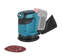 Ponceuse orbitale 190W, 3 vitesses, 11000RPM, Patin de Ponçage Ø 125 mm, Ponceuse Excentrique, pour aux Surfaces en Bois et en acier(no batterie)