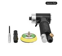 Ponceuse Orbitale 2 Pouces Électrique Pneumatique, Kit Mini Polisseuse 12000rpm 0,6-0,8MPA - Design Coude Ergonomique, Idéale pour Ponçage Bois et Renovateur Chrome