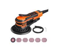 VEVOR Ponceuse orbitale aléatoire 152 mm sans balais 350 W 6 vitesses pour ponçage du bois