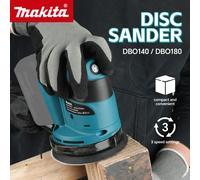 Ponceuse orbitale aléatoire Makita 18V DBO180Z, sans fil rechargeable, idéale pour poncer le bois, le mastic et polir, outil nu uniquement No battery