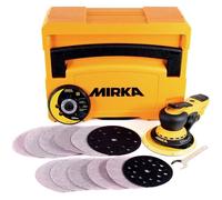 Mirka Ponceuse excentrique DEROS II 5650CV Ø125/150 mm Course 5,0 mm avec aspiration en coffret