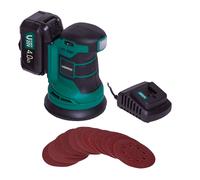 Ponceuse orbitale excentrique sans fil 20V - Ø125mm | Batterie 4.0 Ah et chargeur incl.